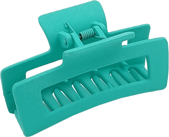 Hårklämma Matt Finish, från Complement, i färgen torqoise.