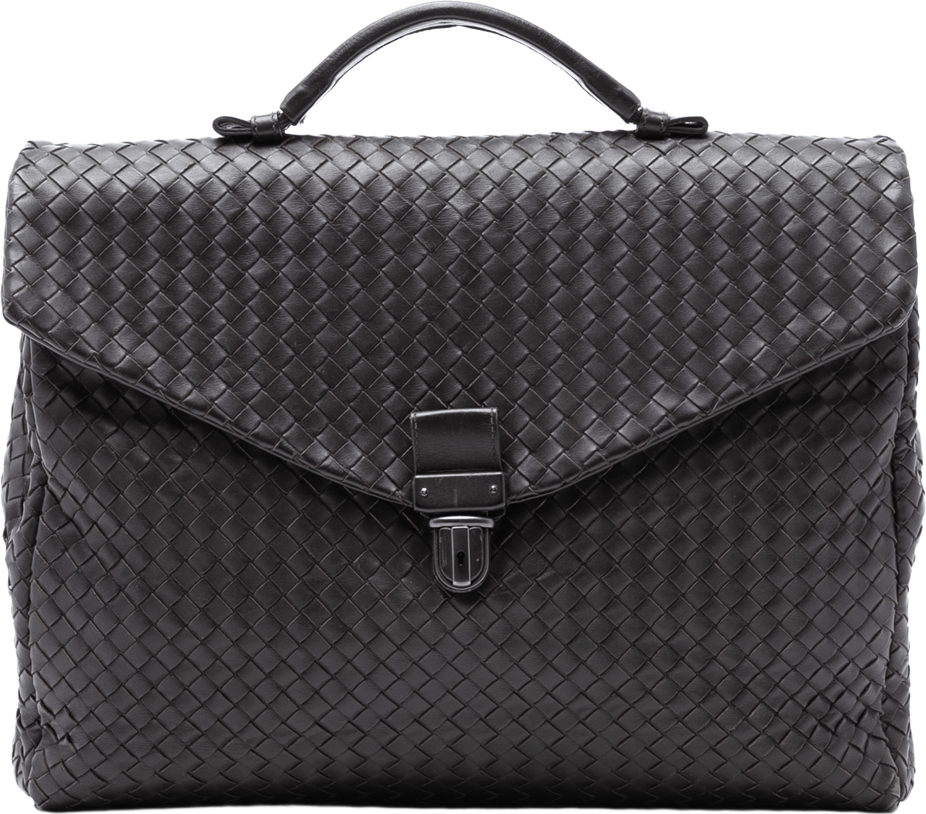 Bottega Veneta Nappa Intrecciato Briefcase, från Luxclusif, i färgen dark brown.