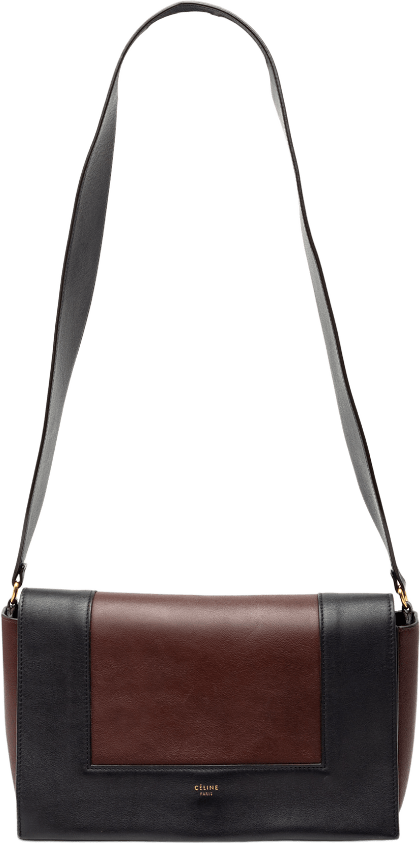 Celine Medium Shiny Smooth Calfskin Frame Shoulder Bag, från Luxclusif, i färgen black.