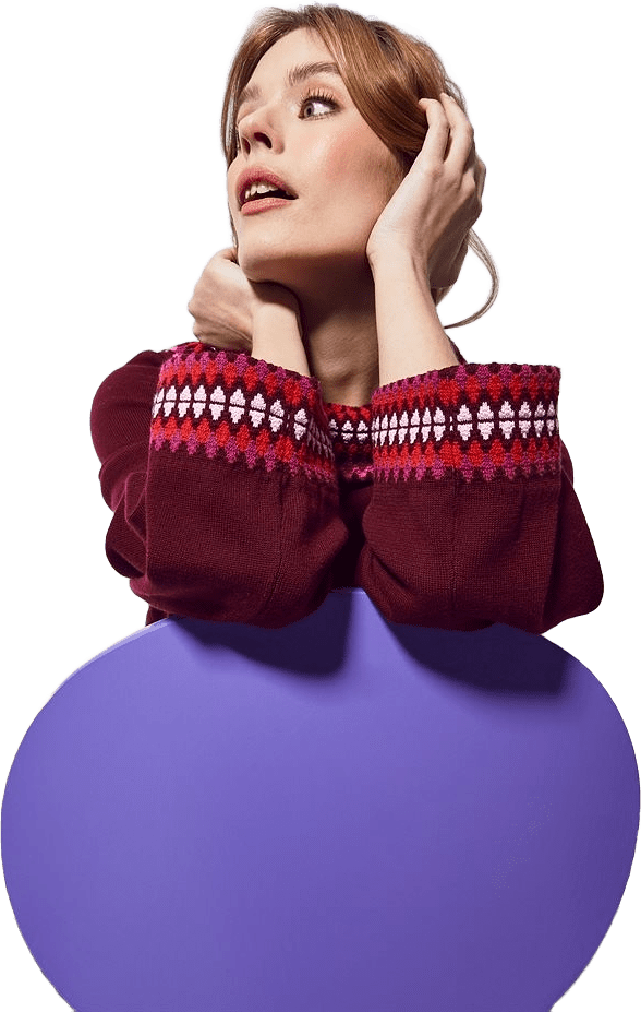 - Tessy Jumper Burgundy, från Jumperfabriken.