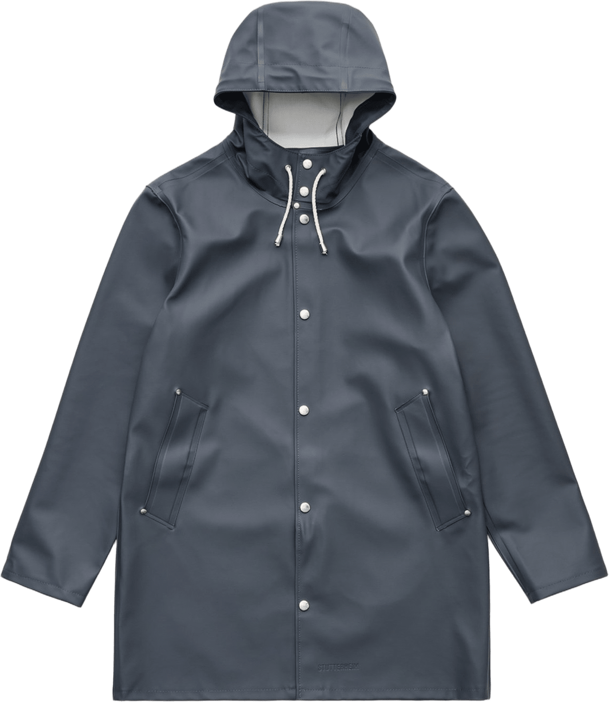 Mosebacke Raincoat, från Stutterheim, i färgen charcoal.