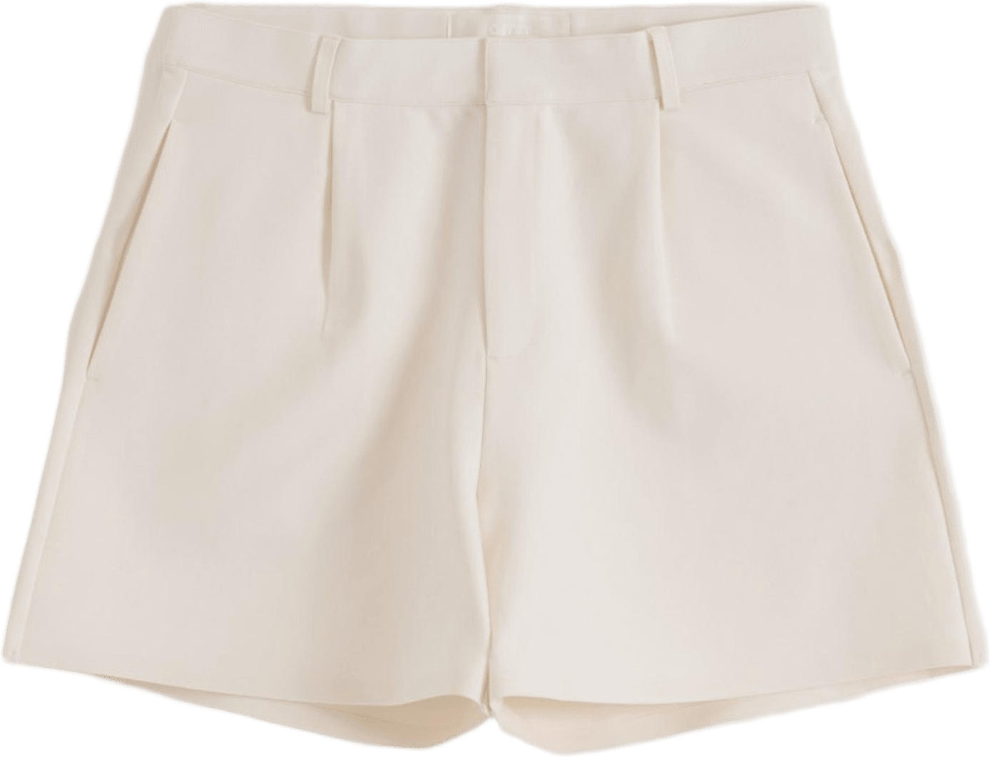 Luxe Bermuda Shorts, från aim'n, i färgen off white.