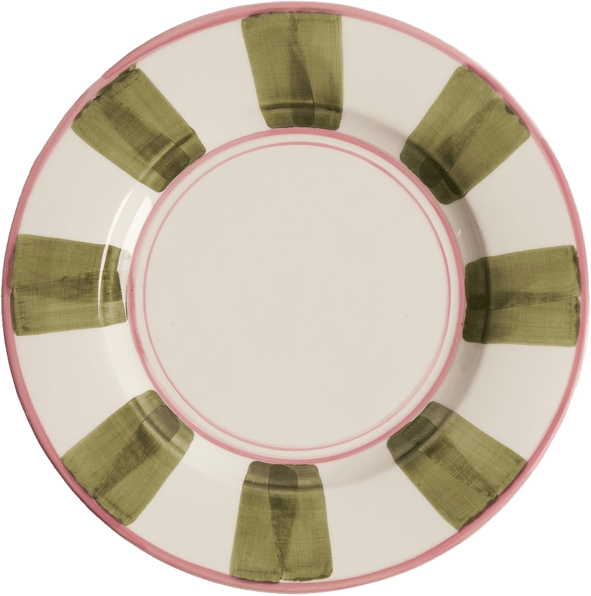 Circus Assiett - 22 Cm, från Pick A Poppy, i färgen green.