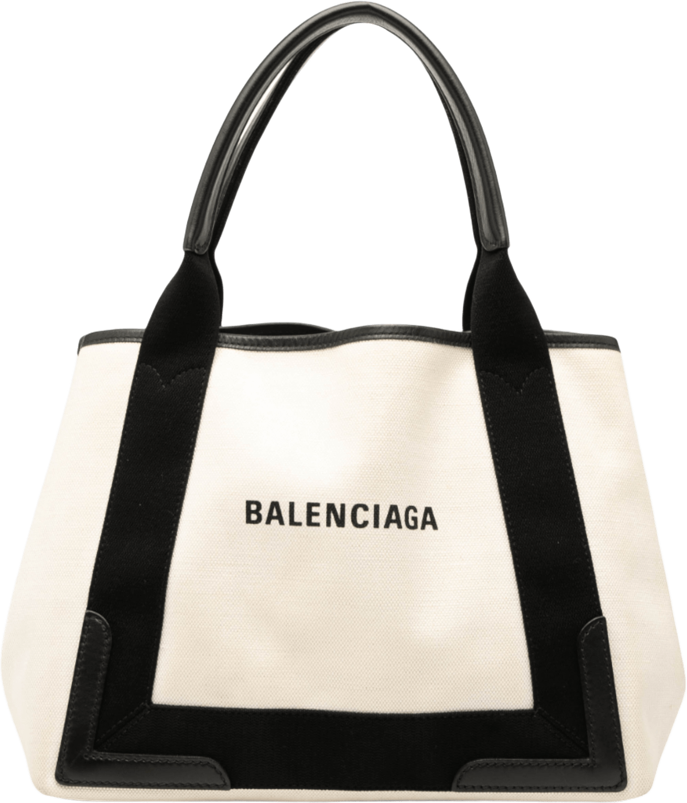 Balenciaga Canvas Navy Cabas Tote S, från Luxclusif, i färgen white.