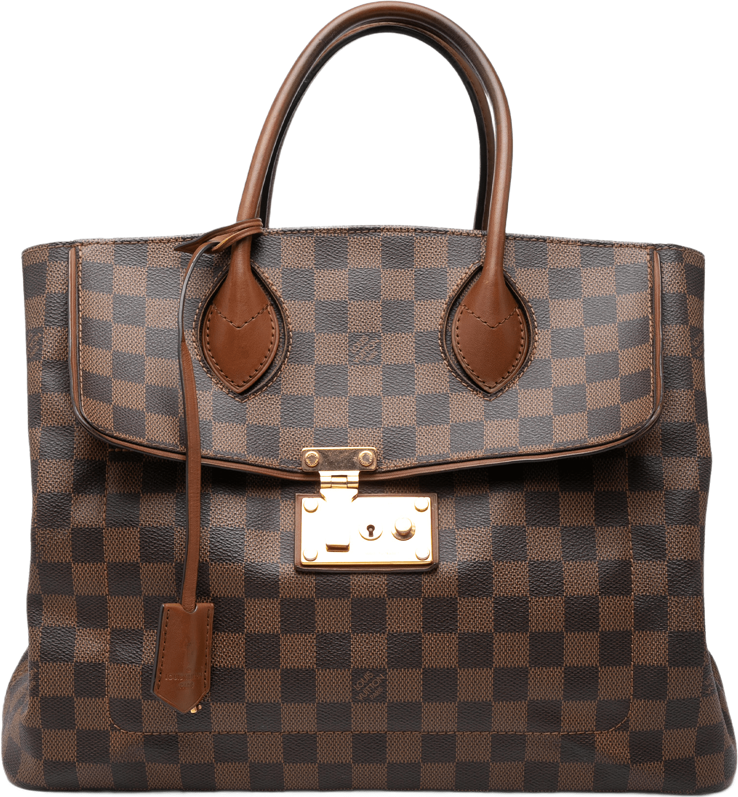 Louis Vuitton Damier Ebene Ascot, från Luxclusif, i färgen brun.