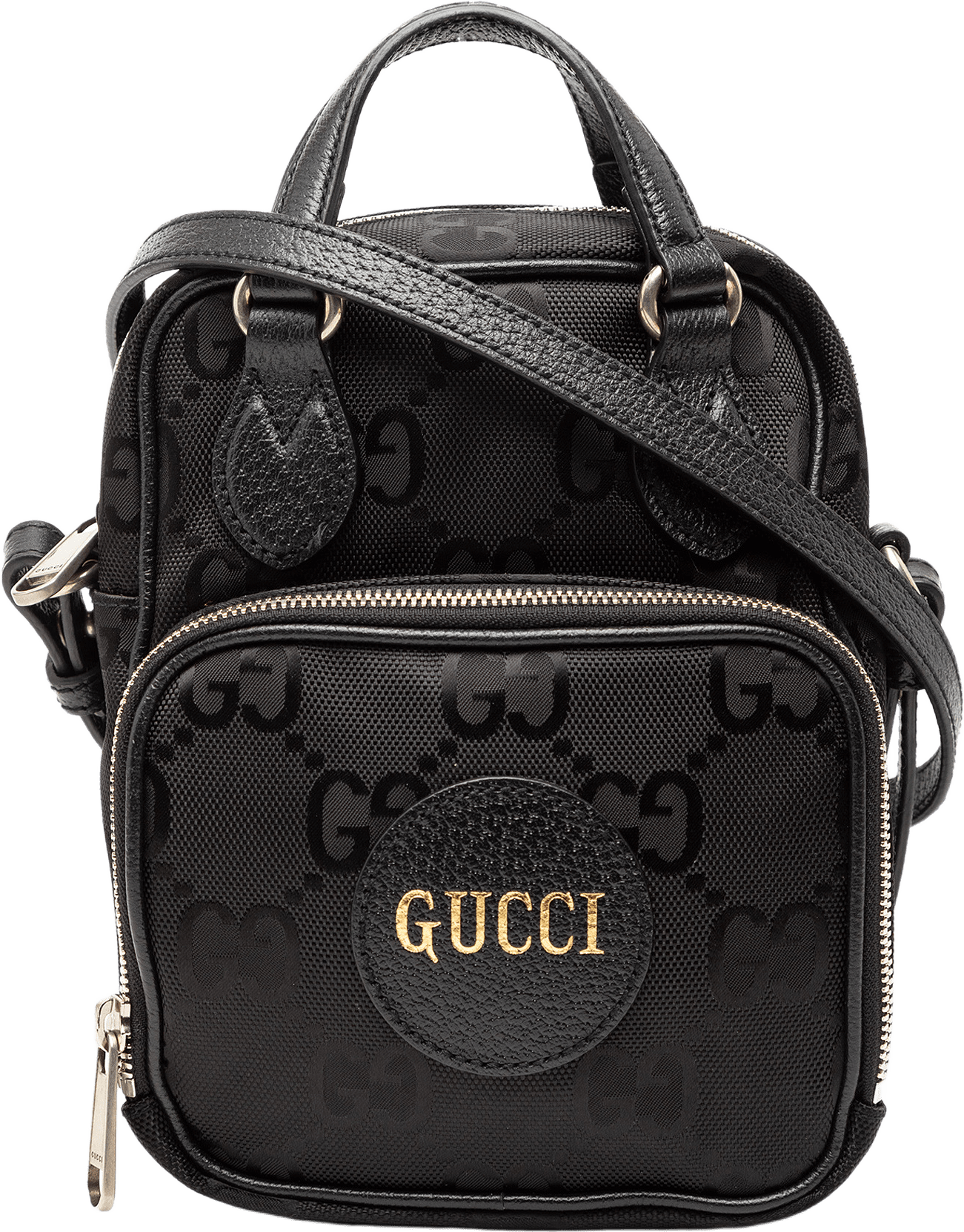 Gucci Gg Nylon Off The Grid Satchel, från Luxclusif, i färgen black.
