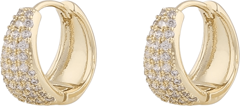 Brooklyn Oval Ring Ear, från SNÖ of Sweden, i färgen g/clear.