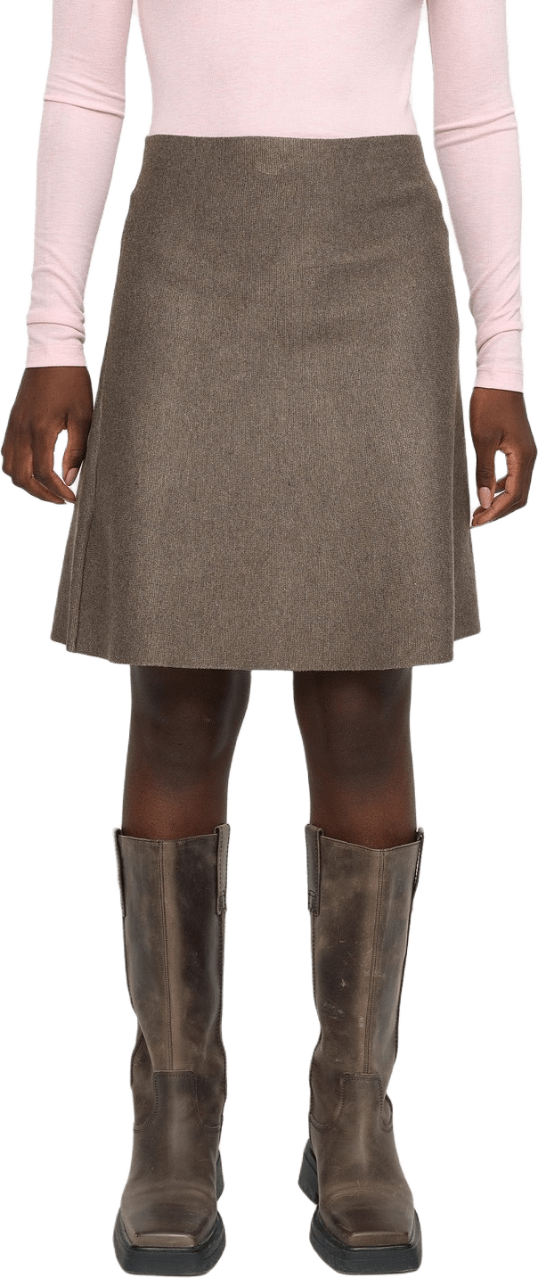 Srhenrietta Short Skirt - Morel Melange