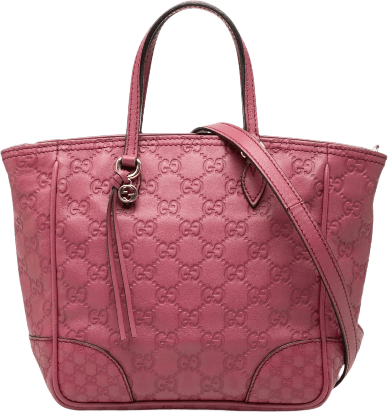 Gucci Small Guccissima Bree Satchel, från Luxclusif, i färgen rosa.