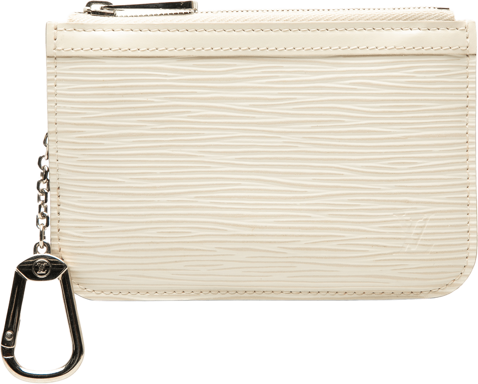Louis Vuitton Epi Pochette Cles, från Luxclusif, i färgen white.