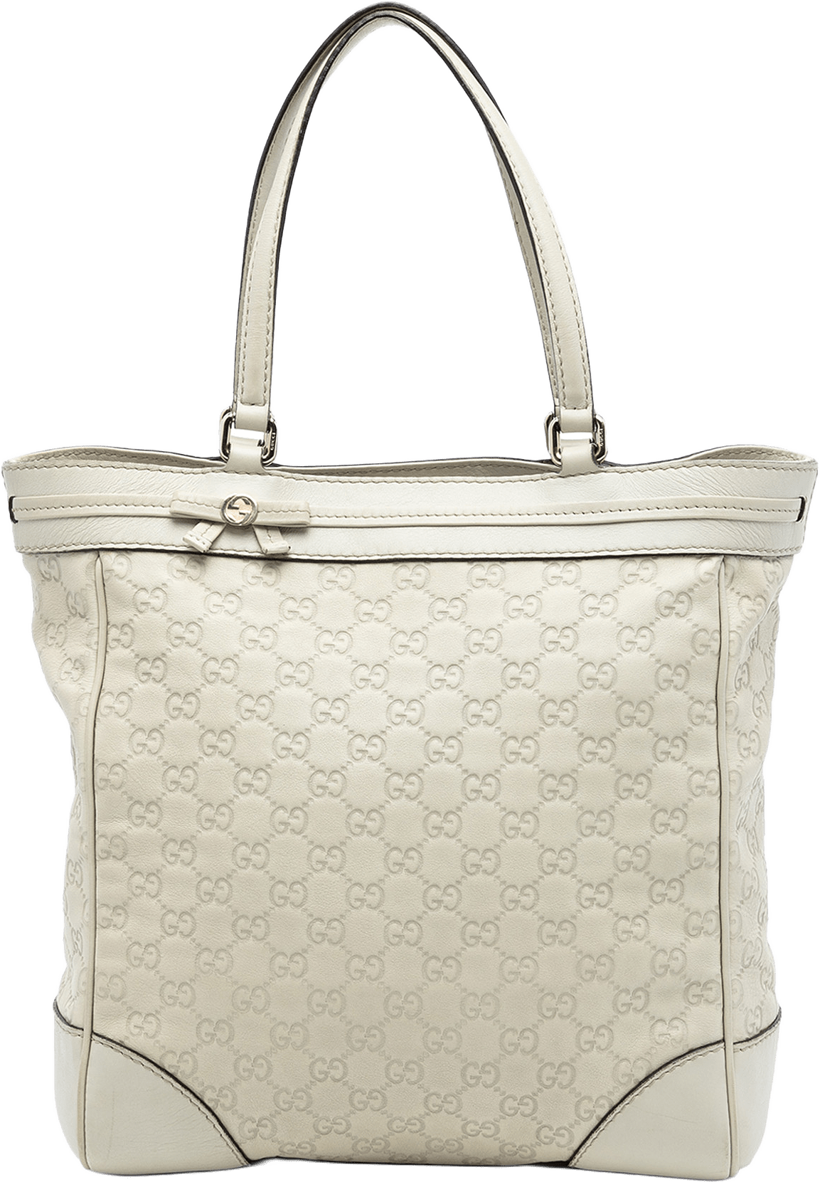 Gucci Guccissima Mayfair Tote, från Luxclusif, i färgen beige.