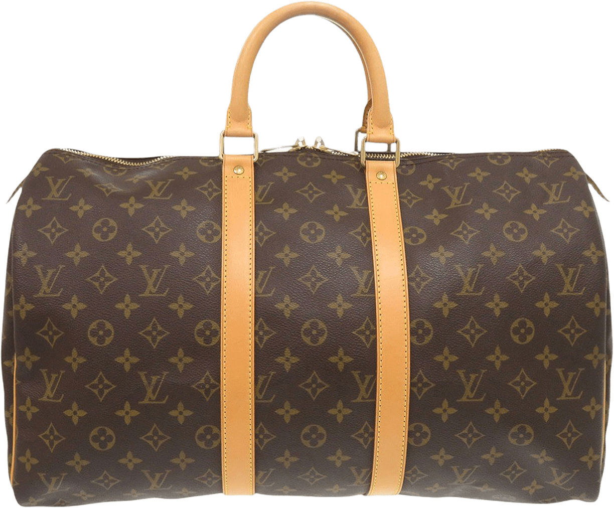 Louis Vuitton Monogram Keepall 45, från Luxclusif, i färgen brown.