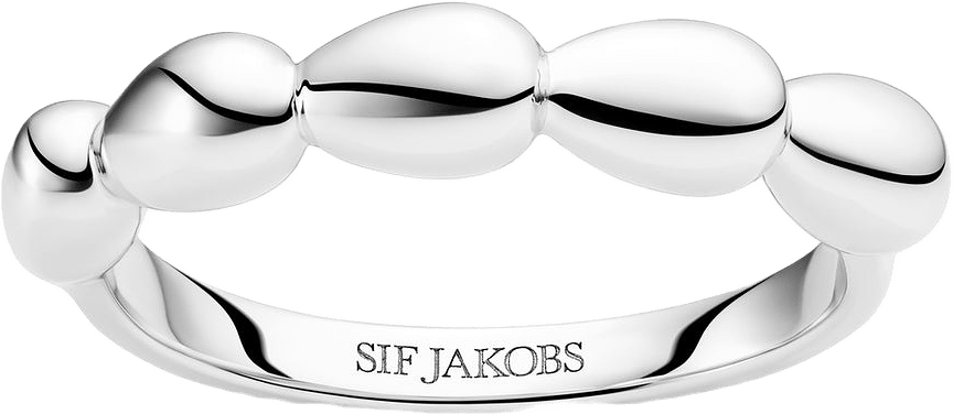 Ring Goccia Piccolo Pianura, från Sif Jakobs Jewellery, i färgen silver.
