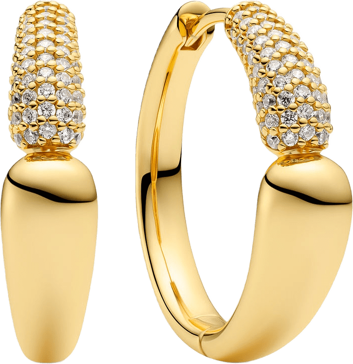 Örhängen Goccia Creolo, från Sif Jakobs Jewellery, i färgen gold.