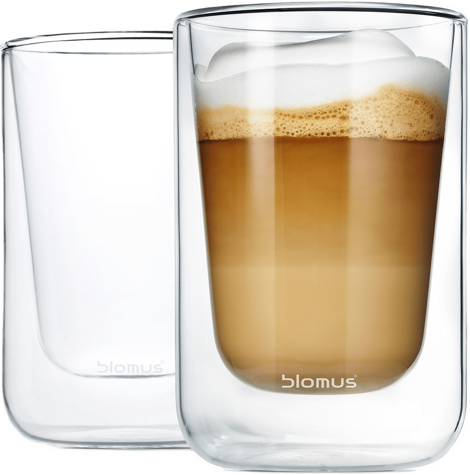 Nero Cappucinoglas 250 Ml 2 Pack, från Blomus, i färgen glass.