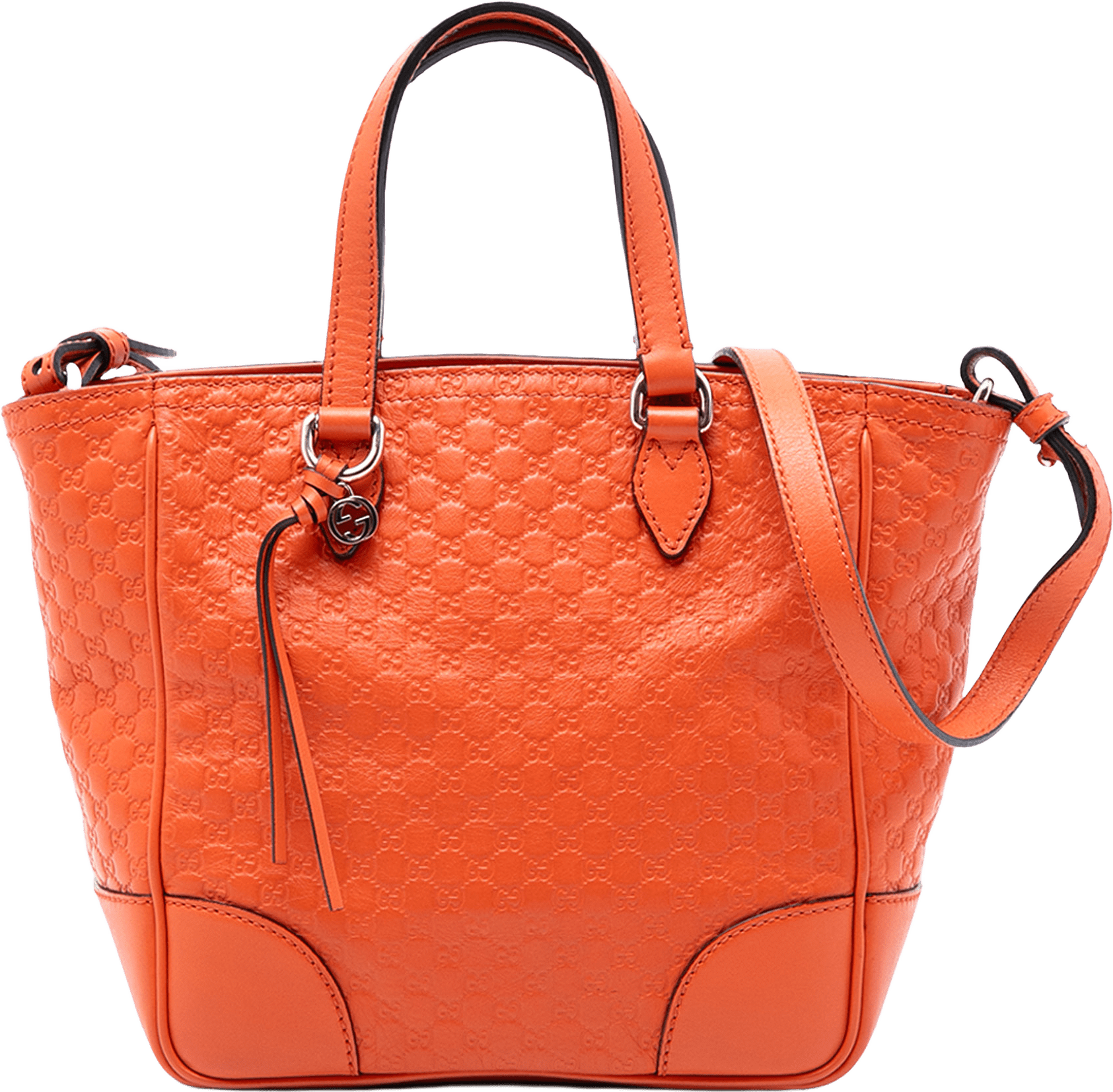 Gucci Small Microguccissima Bree Satchel, från Luxclusif, i färgen orange.