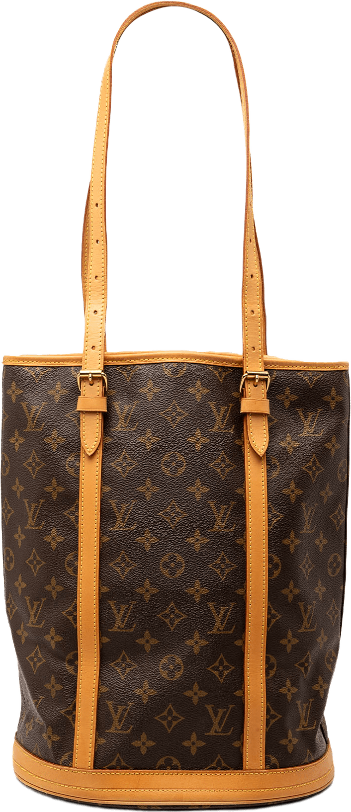 Louis Vuitton Monogram Bucket Gm, från Luxclusif, i färgen brown.
