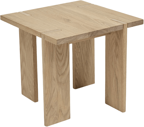 Oy Square Side Table - Low, från OYOY Living, i färgen nature.