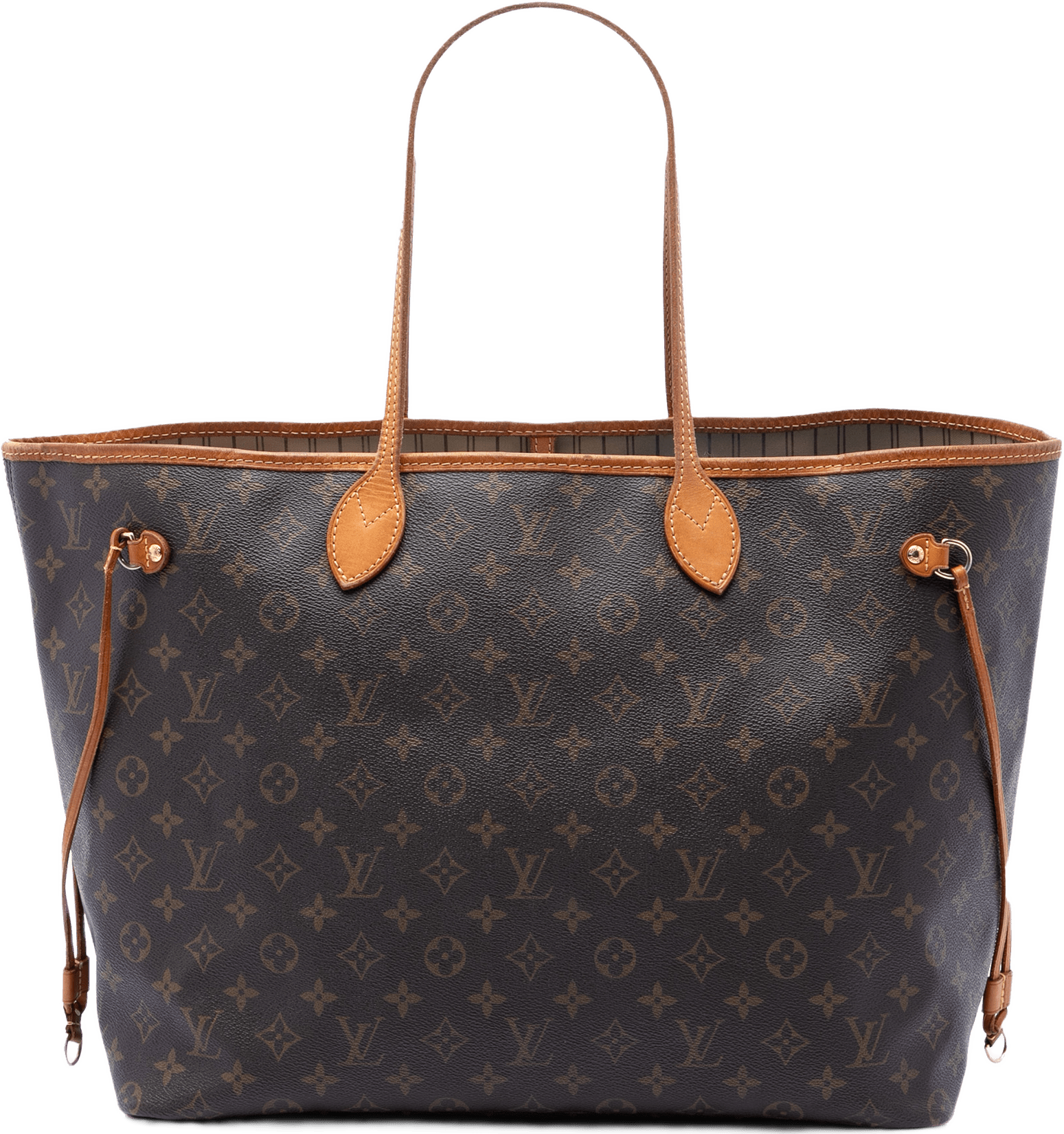 Louis Vuitton Monogram Neverfull Gm, från Luxclusif, i färgen brown.