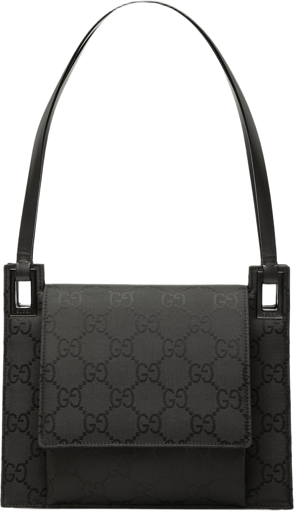 Gucci Gg Nylon Shoulder Bag, från Luxclusif, i färgen svart.
