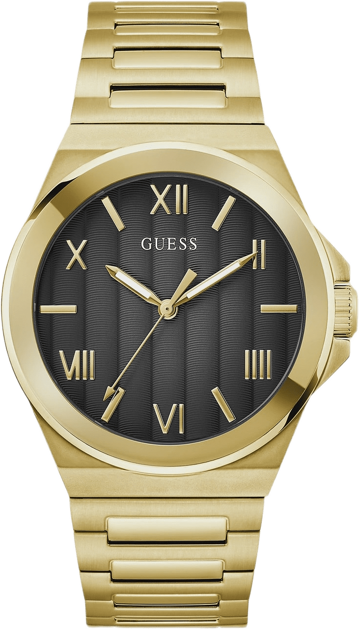 Guess Vinyl Herr Svart/guld, Metallband - Gw0789g2, från Guess, i färgen 1.