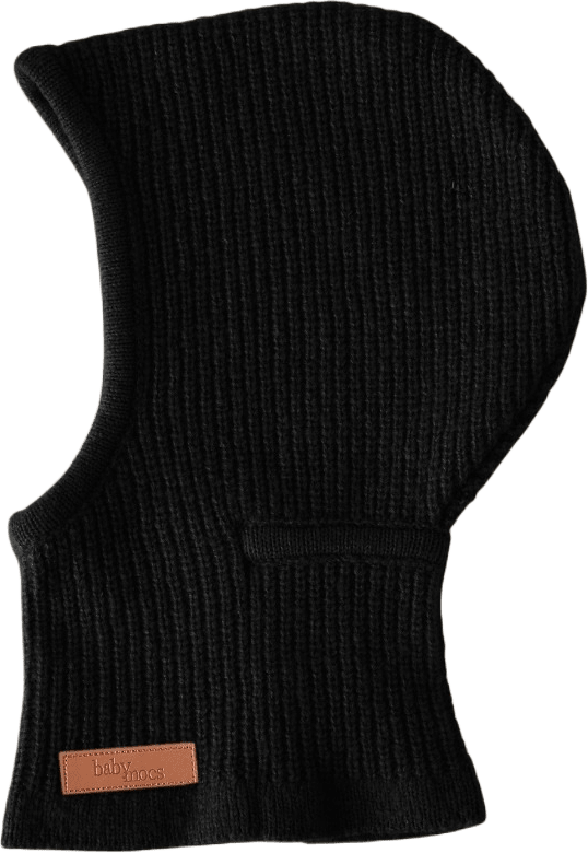 Balaclava, från BabyMocs, i färgen black.