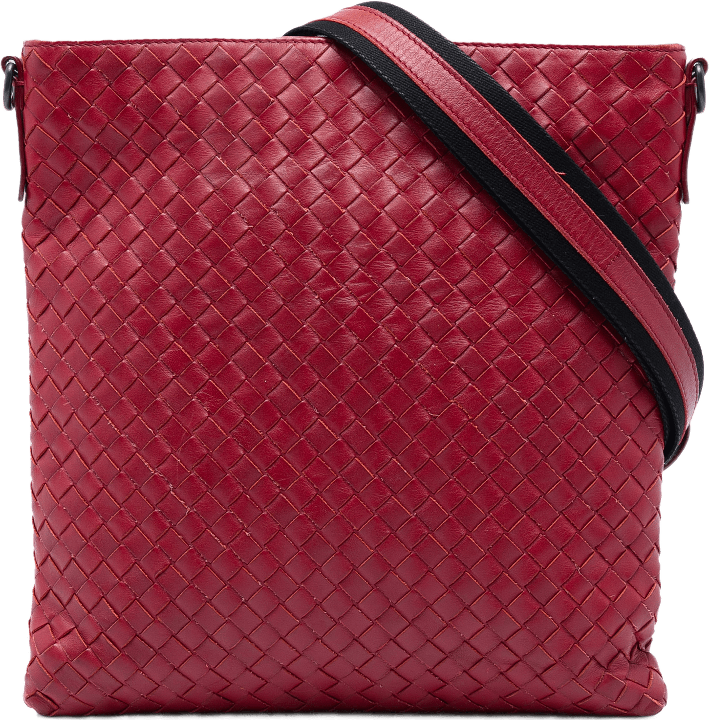 Bottega Veneta Nappa Intrecciato Vn Crossbody, från Luxclusif, i färgen röd.