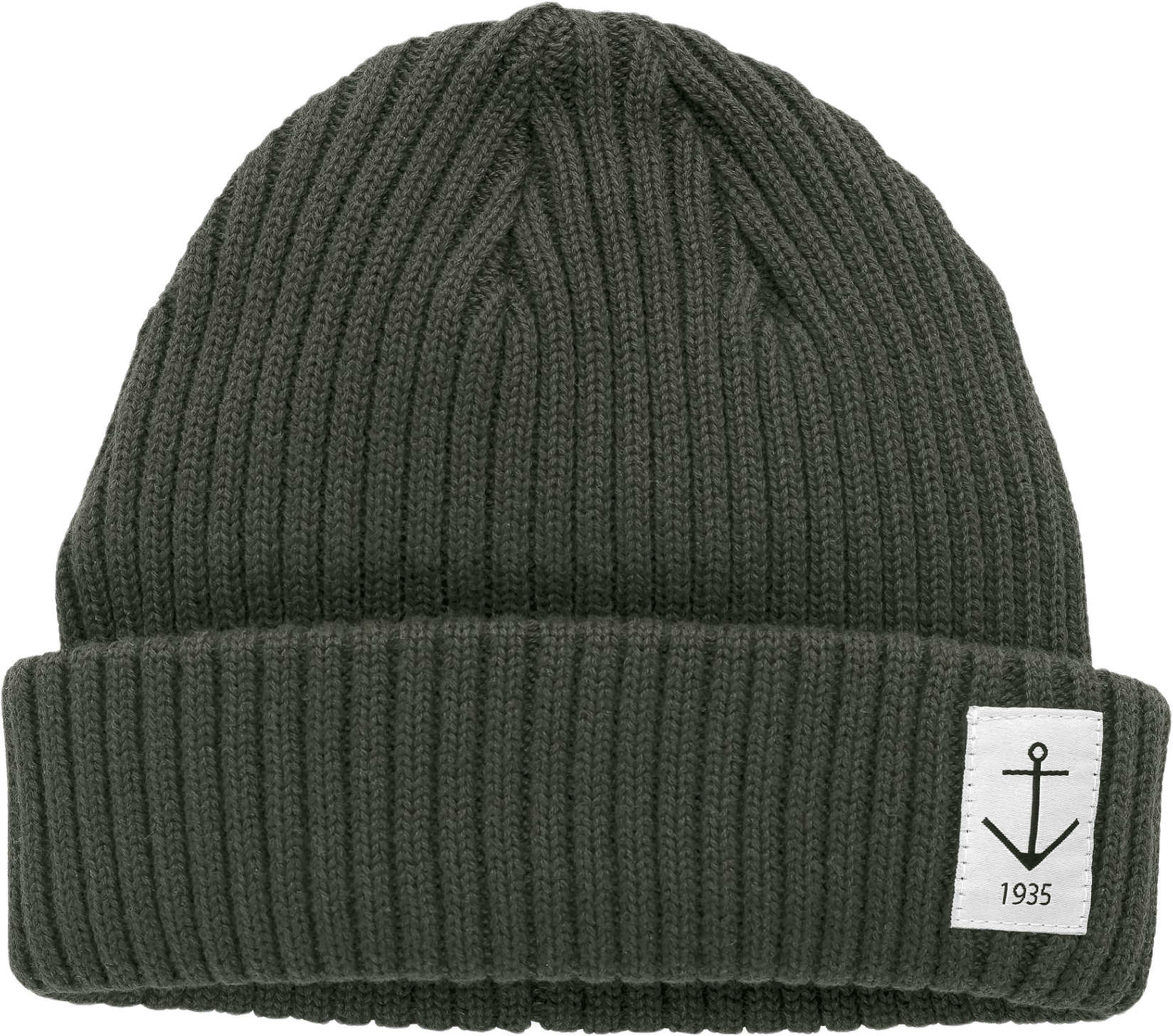 Ekologisk Bomull, Beanie Mössa, Smula, Grå, från Resteröds, i färgen green.