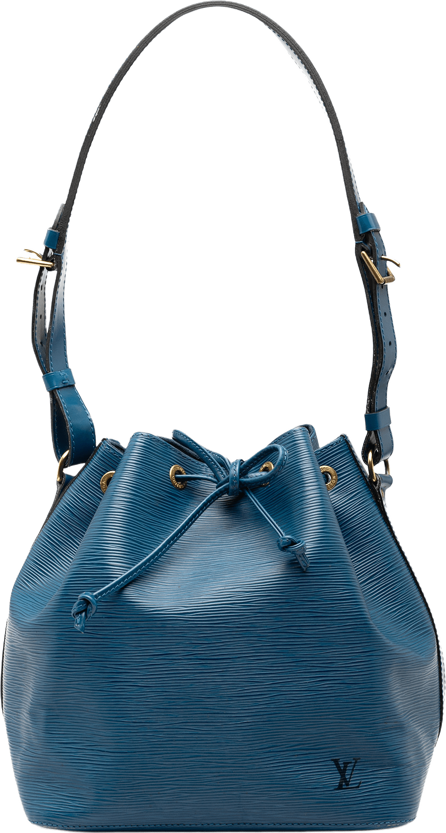 Louis Vuitton Epi Petit Noe, från Luxclusif, i färgen blue.