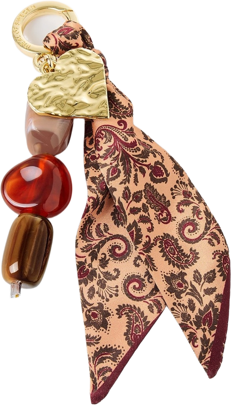 Bag Charm Paisley Scarf, från Ideal Of Sweden, i färgen multi.