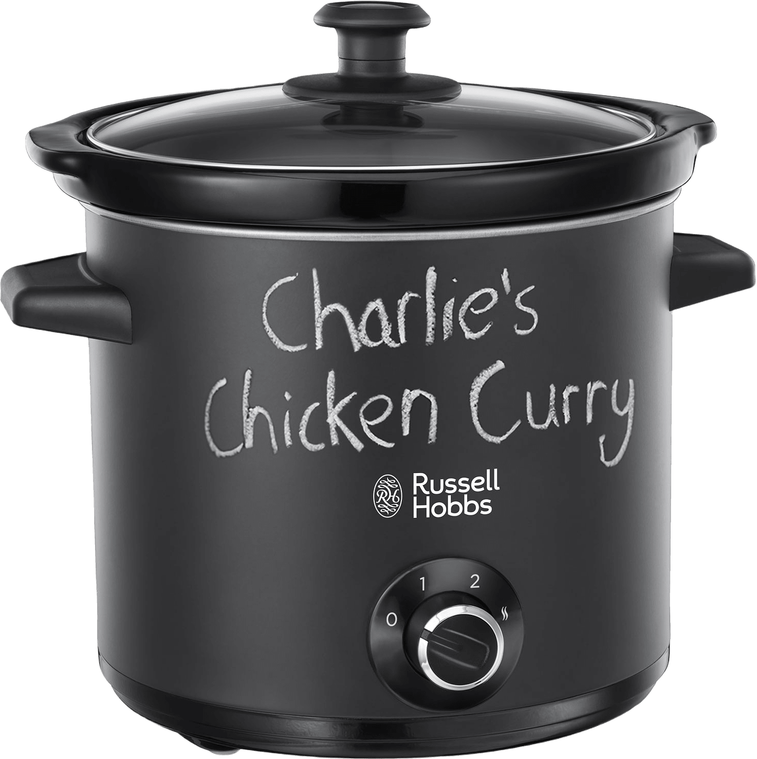 Slowcooker Chalkboard, från Russell Hobbs, i färgen svart.