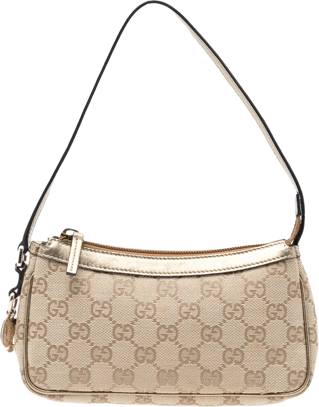 Gucci Gg Canvas Shoulder Bag, från Luxclusif, i färgen beige.