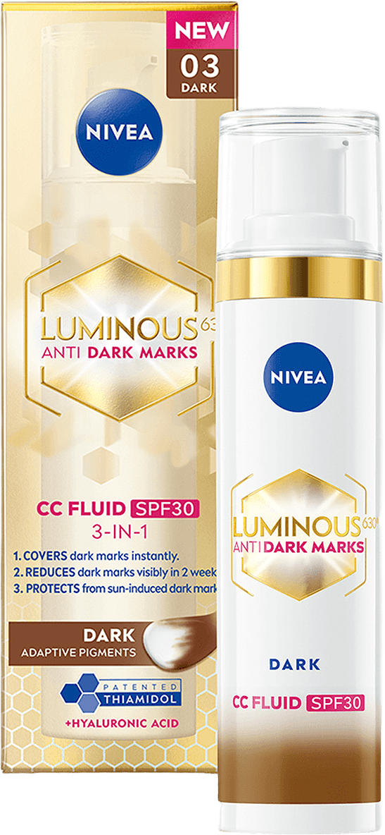 Färgad dagkräm Luminous 630 Anti Dark-Spot CC Fluid 3-in-1 Dark SPF30 40 ml NIVEA, från NIVEA.