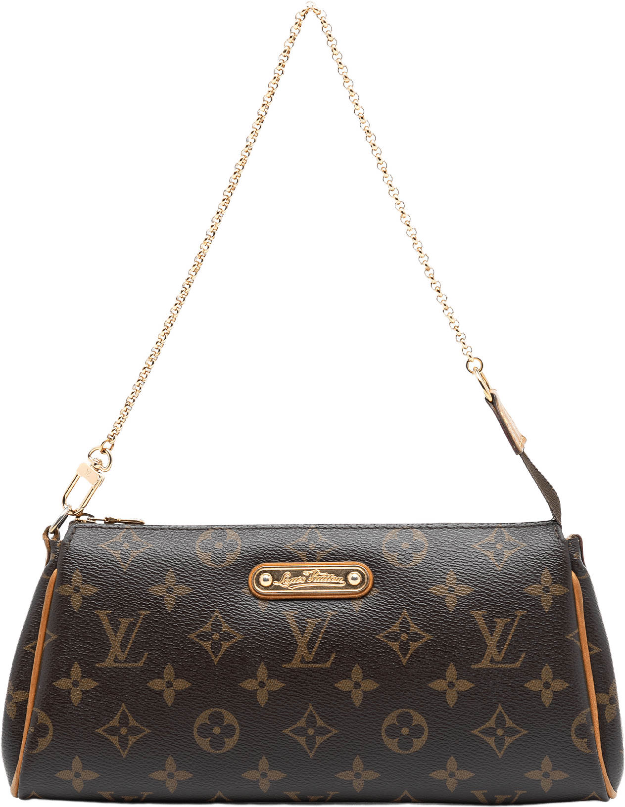 Louis Vuitton Monogram Eva, från Luxclusif, i färgen brown.