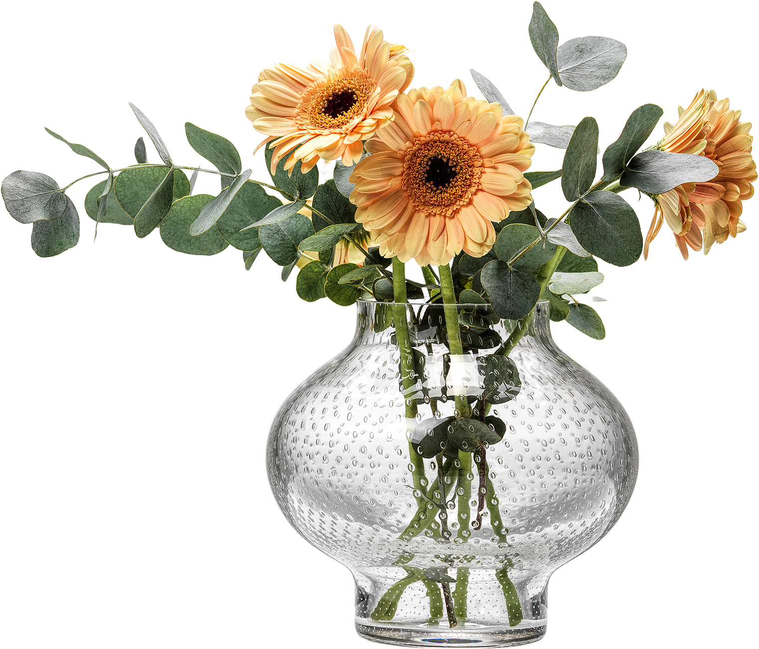 Clara Vas, Stor, från In Flore, i färgen klar vit.