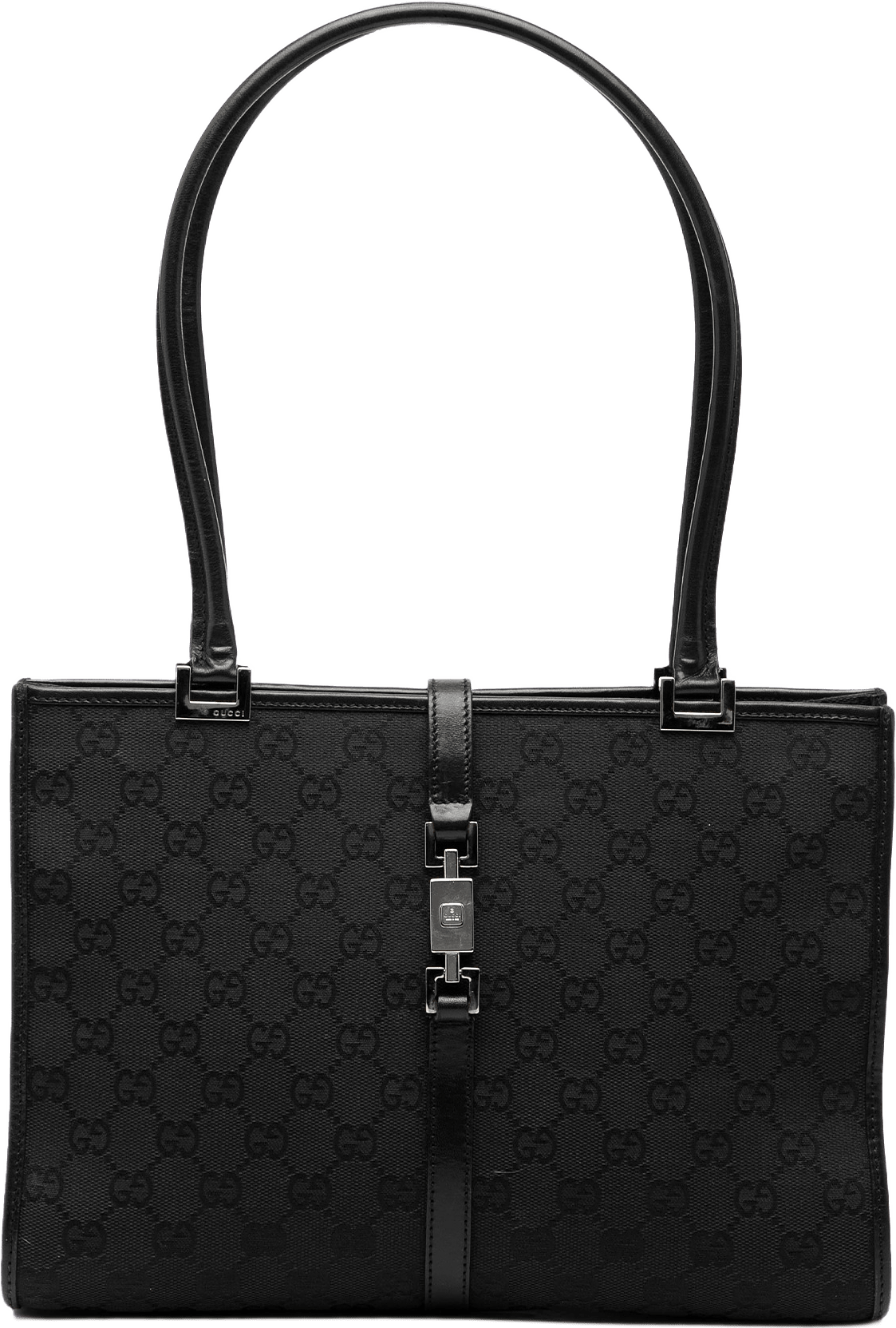 Gucci Gg Canvas Jackie Tote, från Luxclusif, i färgen black.
