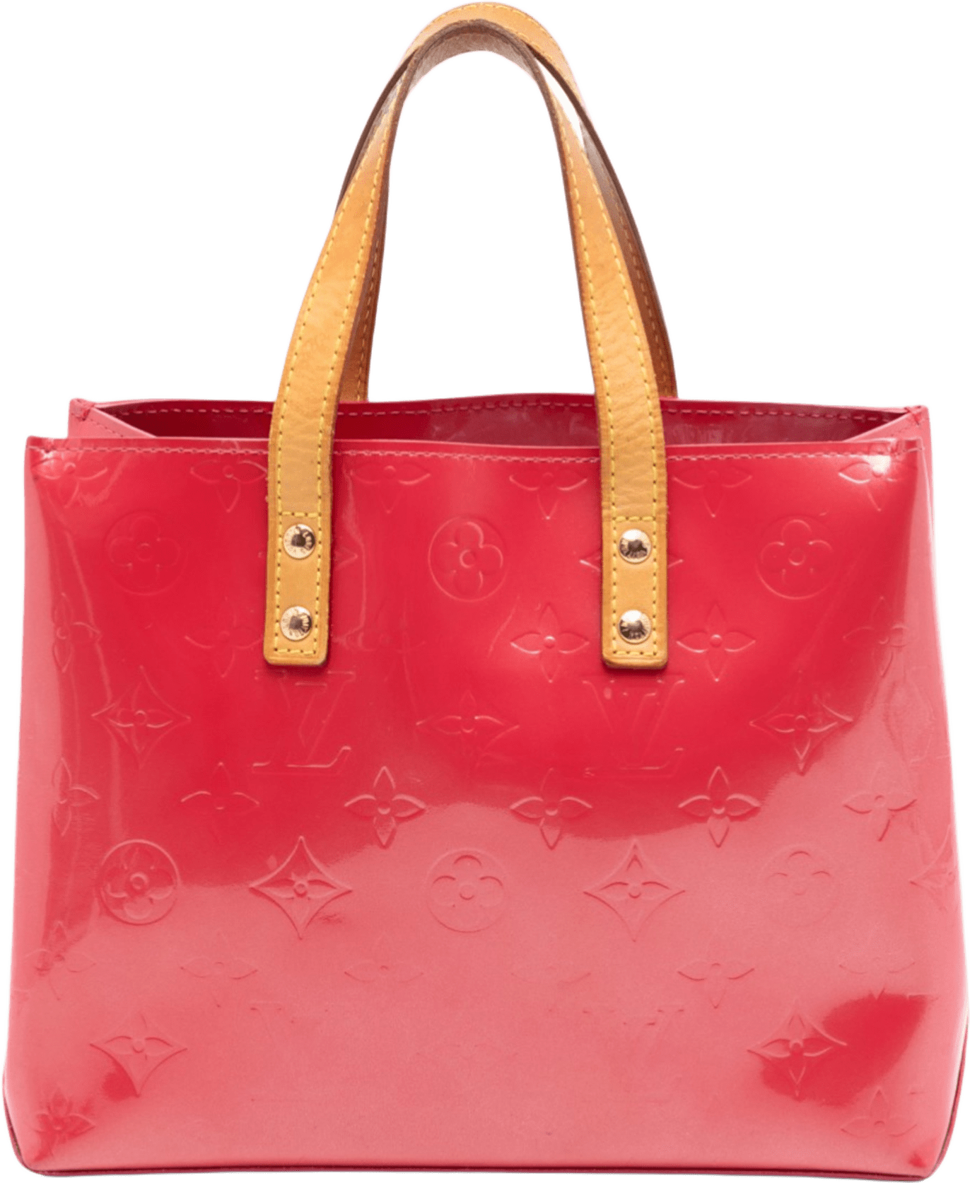 Louis Vuitton Monogram Vernis Reade Pm, från Luxclusif, i färgen dark pink.