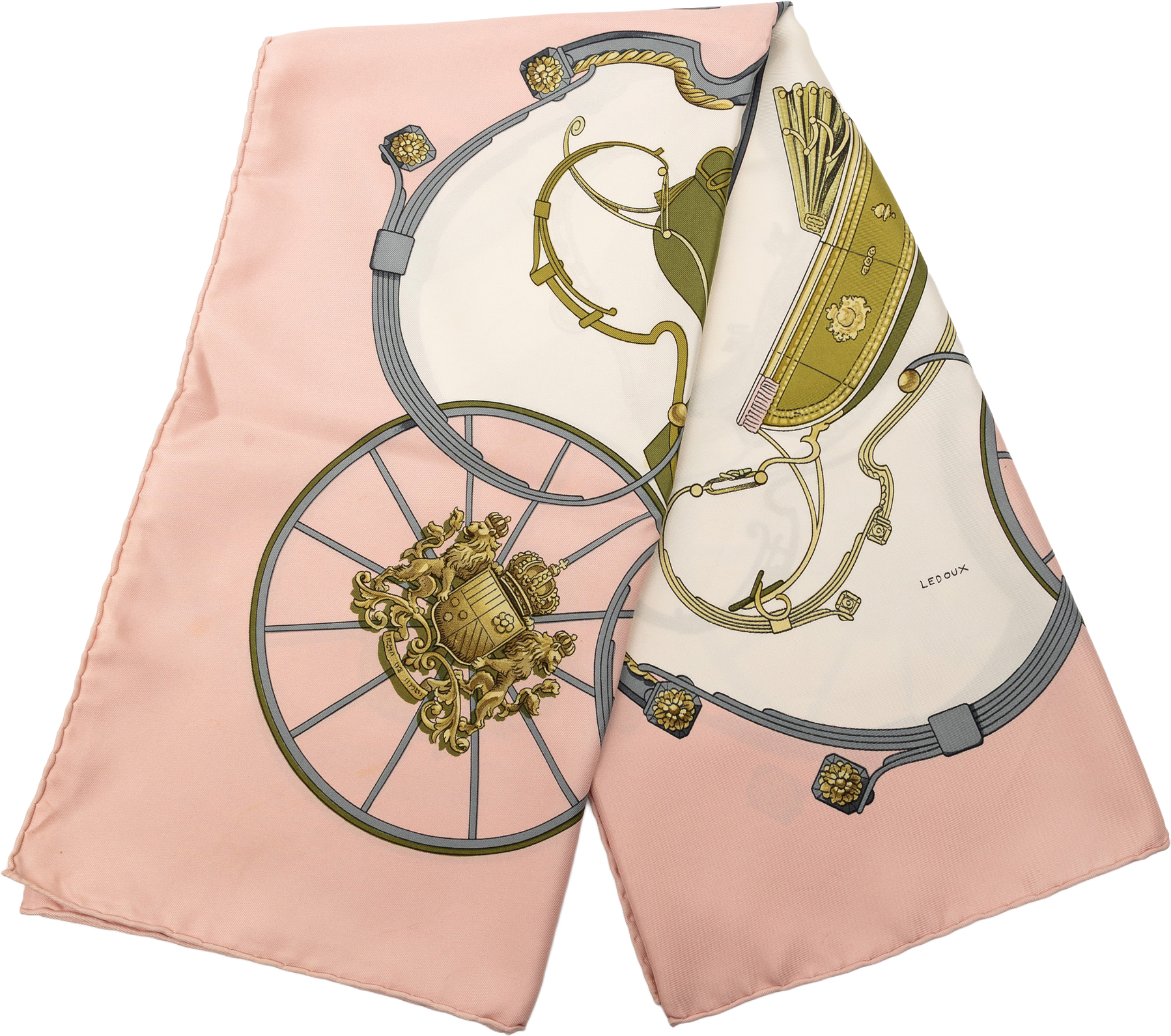 Hermès Springs Silk Scarf 90, från Luxclusif, i färgen pink.
