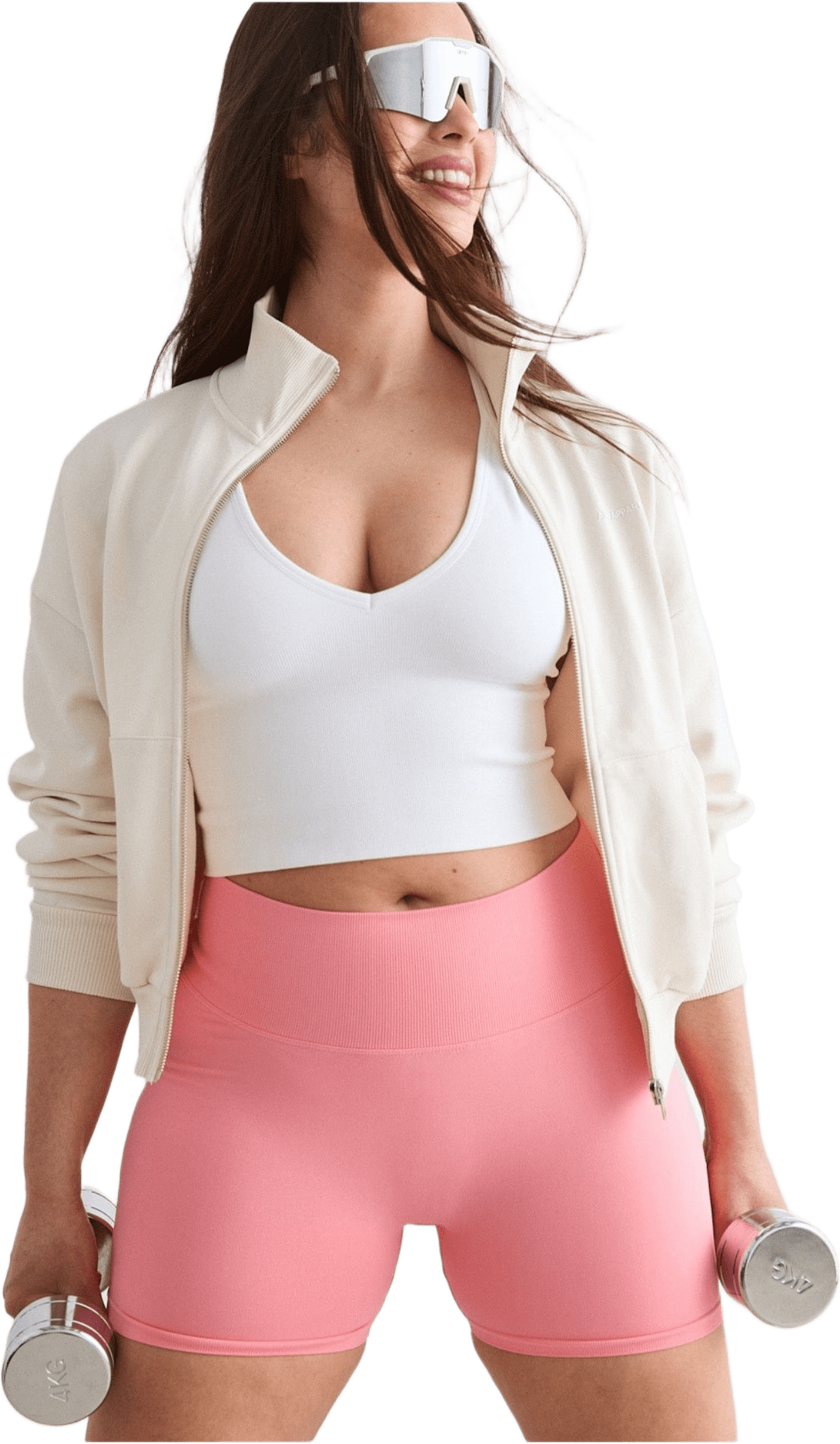 Shape Seamless Hotpants, från aim'n, i färgen blush.