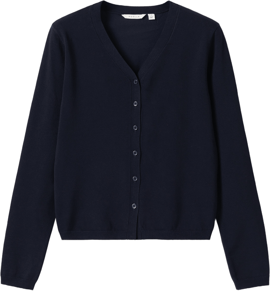 N-marg Knit Cardigan - Navy, från Noella, i färgen navy.