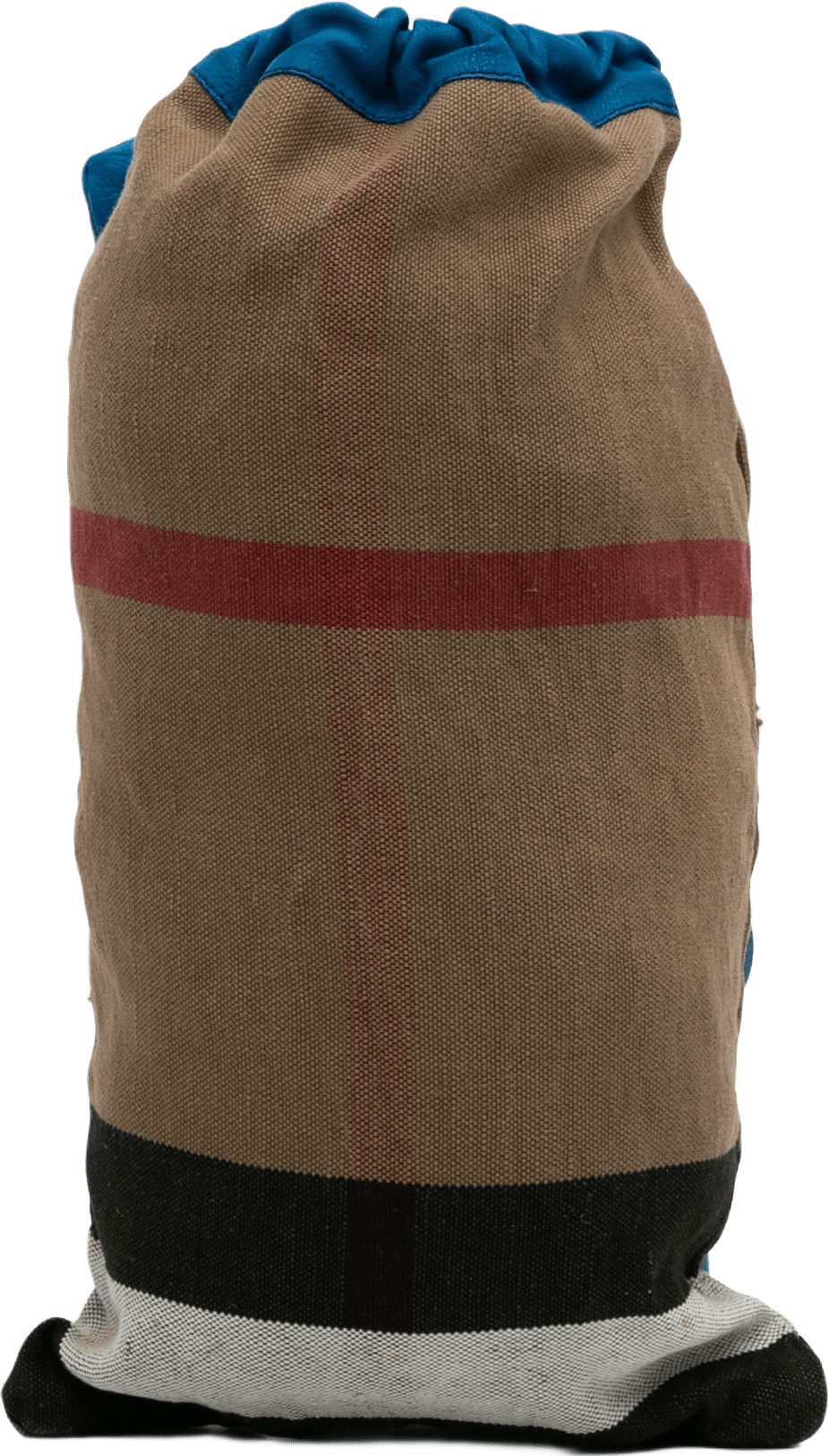 Burberry Mega Check Canvas Drawstring Sling Bag, från Luxclusif, i färgen beige.