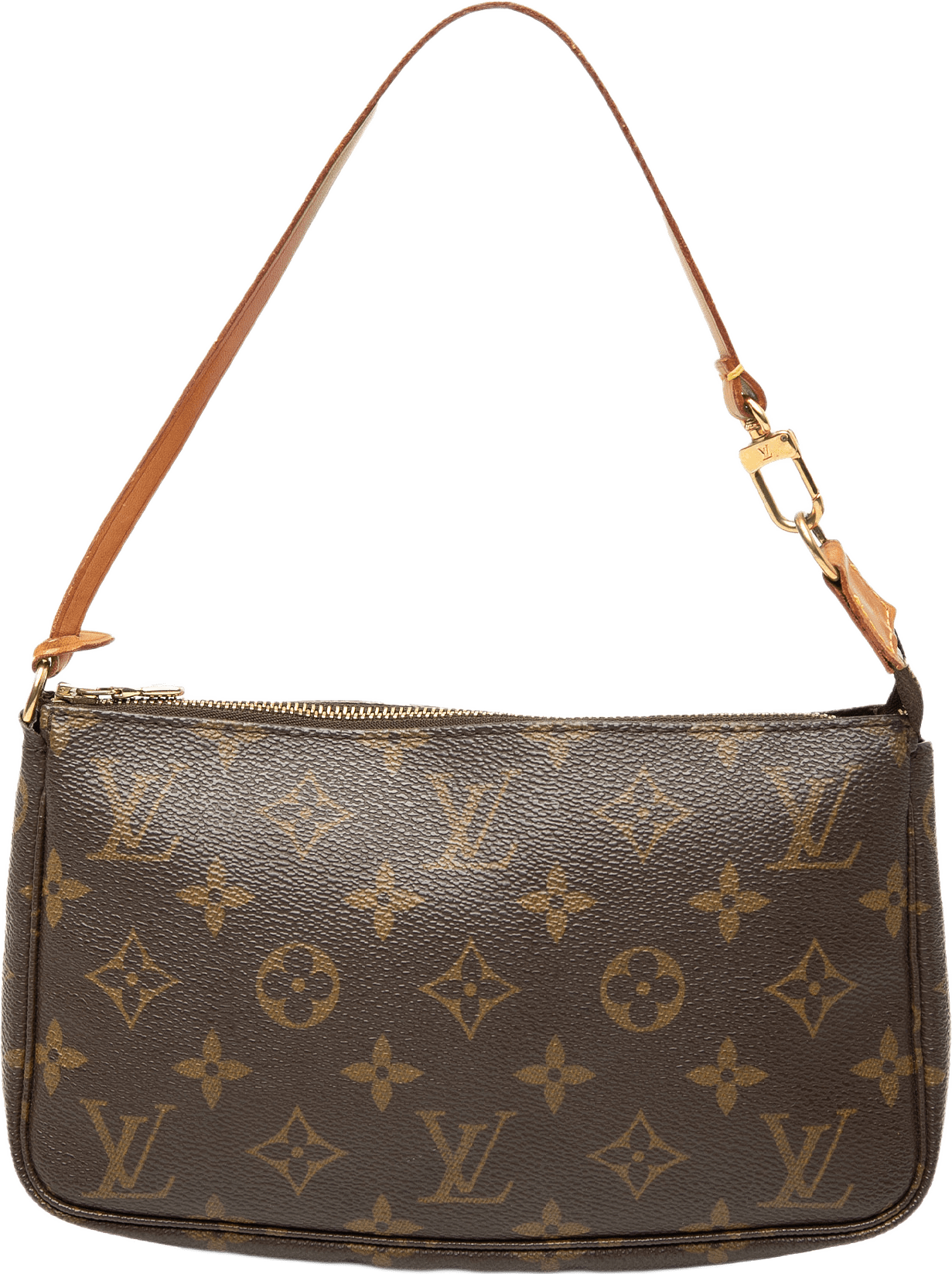 Louis Vuitton Monogram Pochette Accessoires, från Luxclusif, i färgen brun.