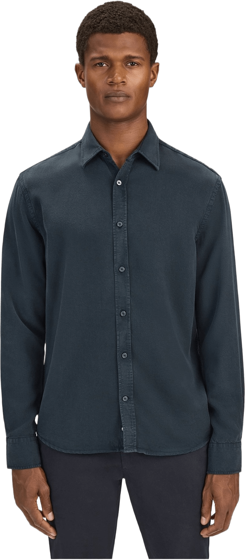 Casual Lyocell Shirt (scott), från John Henric, i färgen dark blue.