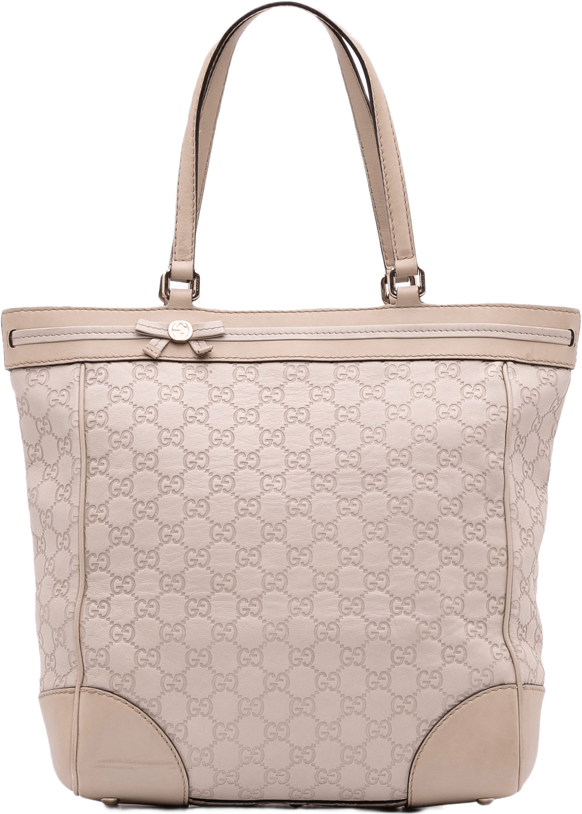 Gucci Guccissima Mayfair Tote, från Luxclusif, i färgen beige.