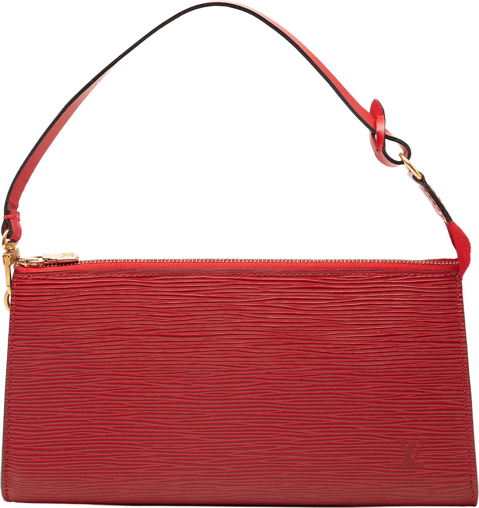 Louis Vuitton Epi Pochette Accessoires, från Luxclusif, i färgen red.