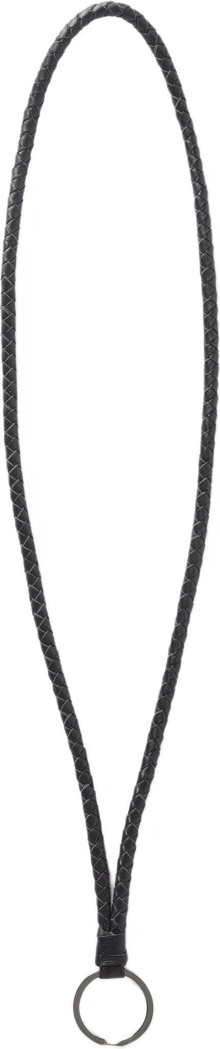 Nyckelband i skinn EDITH, från Wera, i färgen Black / Silver.