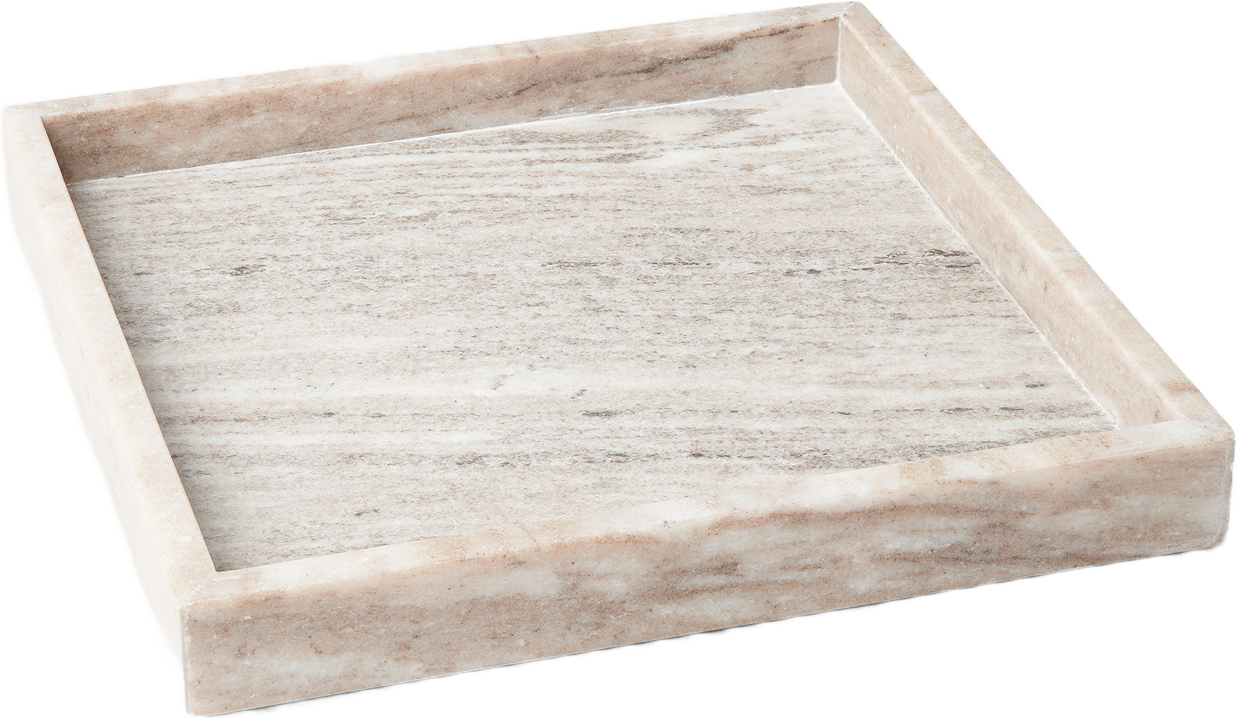 Bricka i marmor AMY 25x25 cm, från Åhléns Home, i färgen Beige.