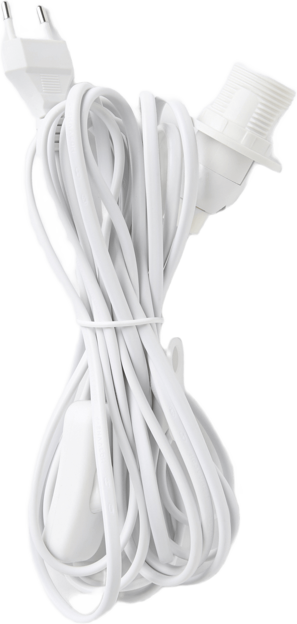 Lampsladd till adventsstjärna SKINA 5 m, från Åhléns Home, i färgen White.