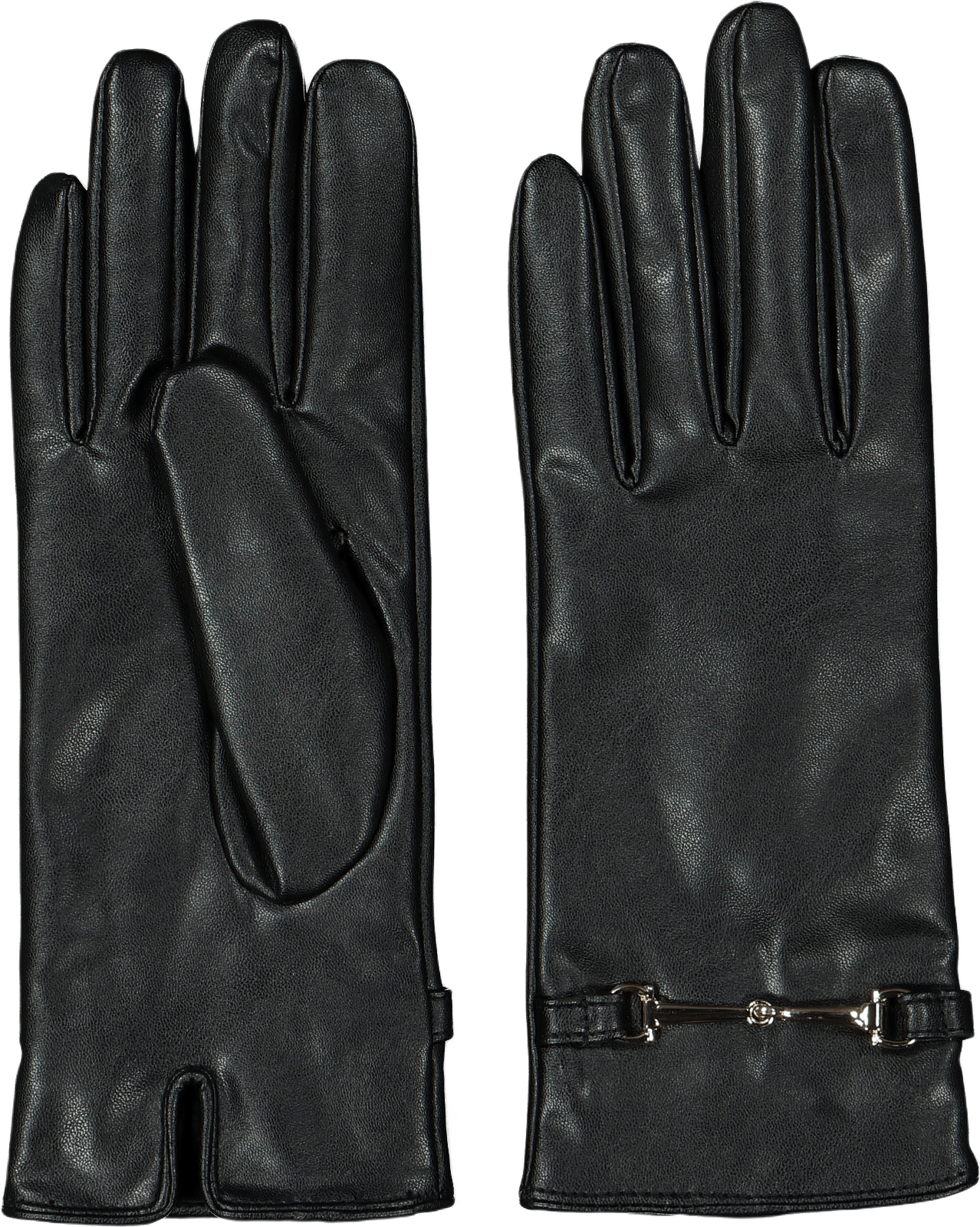 Handskar med gulddetalj DORIS, från Å WOMAN, i färgen Black.