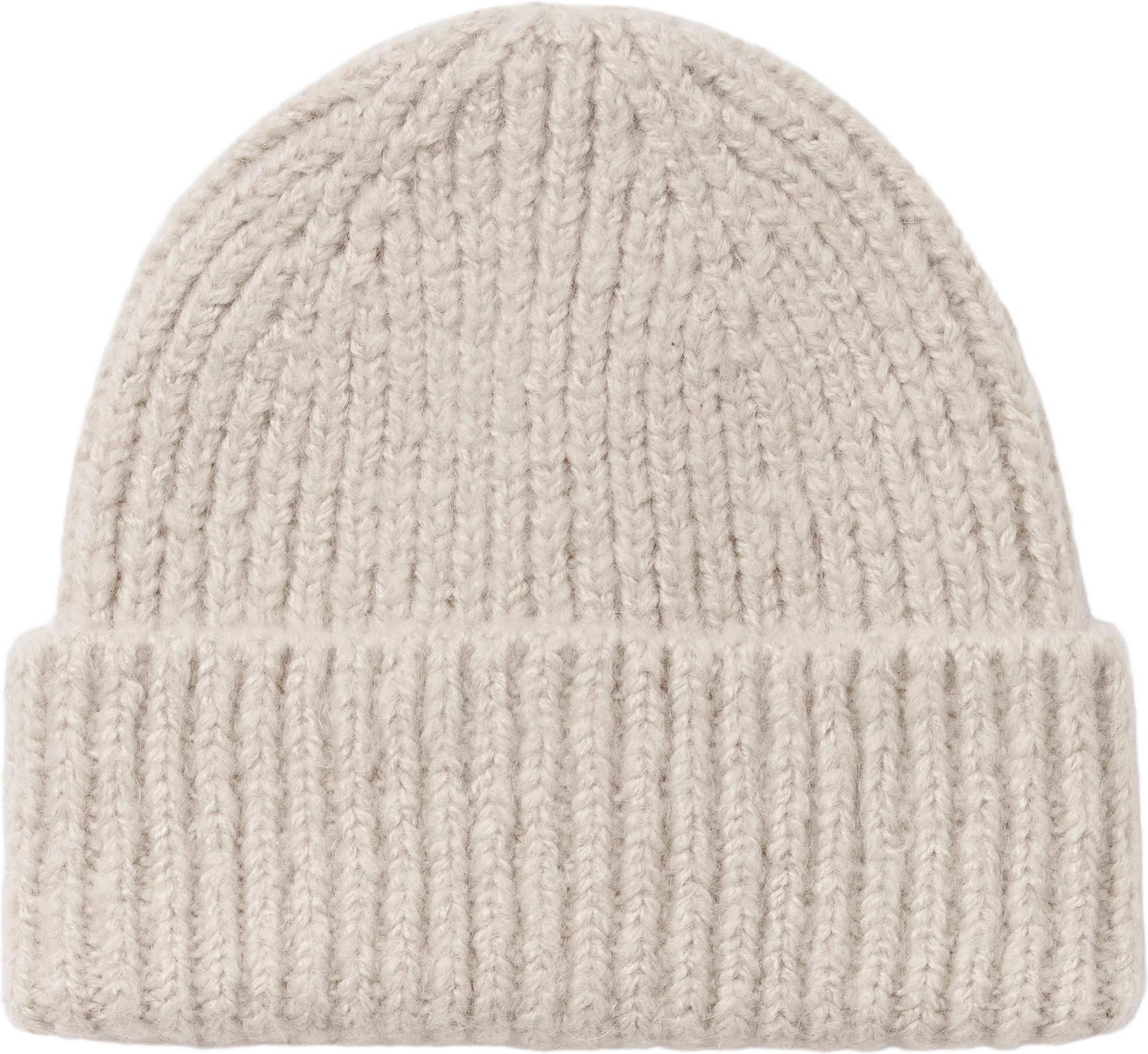 Stickad beanie MOLLY, från Wera, i färgen Pumice Stone.